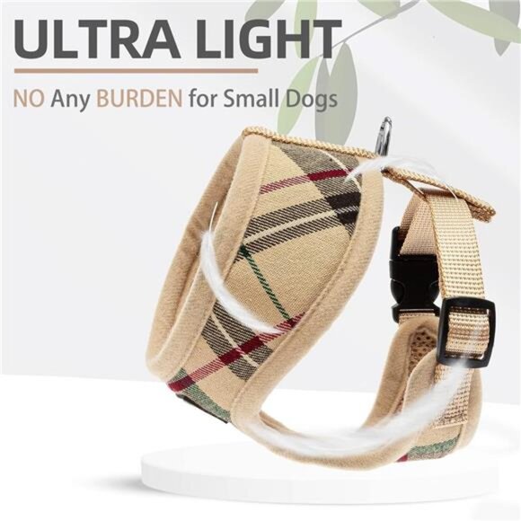 Soft Mesh Dog Harness and Leash Set Pet Puppy Cat Comfort Padded Vest No Pull - Picture 6 of 7